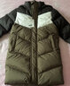 彪馬（PUMA）新款兒童羽絨服男童中長(zhǎng)款時(shí)尚潮流拼色保暖羽絨服外套 葡萄葉綠 128 cm 曬單實(shí)拍圖