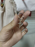 彩萊婭十字架耳環(huán)男士個性潮流鈦鋼耳釘男女無耳洞耳夾時尚耳墜學(xué)生耳飾 無耳洞耳夾一只 曬單實拍圖