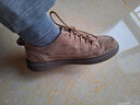 木林森大碼真皮男鞋運動(dòng)春季休閑皮鞋板鞋商務(wù)透氣翻毛磨砂休閑鞋男板鞋 卡其  皮鞋尺碼 41 曬單實(shí)拍圖