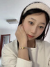 中國(guó)黃金（CHINA GOLD）黃金手鏈和田玉小桃花女足金轉(zhuǎn)運(yùn)珠花朵手飾情人節(jié)生日禮物送女友 【今/次日達(dá)】桃花手鏈 曬單實(shí)拍圖