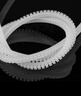 NIGOST  KG護(hù)線齒形護(hù)線圈護(hù)線套U型包邊活用護(hù)線條塑料保護(hù)帶絕緣保護(hù) PE齒形護(hù)線套 [白色] KG-016[10米/卷] 曬單實(shí)拍圖