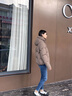 坦博爾小個(gè)子美拉德羽絨服女短款連帽保暖韓版秋冬外套TBF330332D 焦栗褐 S (160) 曬單實(shí)拍圖