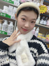 槿城冬天韓版毛毛圍巾仿獺兔毛圍脖女秋冬季毛絨領(lǐng)脖套貼標WJ2112 貼標白色 曬單實(shí)拍圖