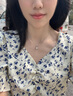 HR赫蓮娜輕奢莫桑石雪花項(xiàng)鏈女時(shí)尚首飾品七夕情人節(jié)禮物送女友 白金色 曬單實(shí)拍圖