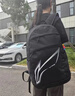 李寧學(xué)生書(shū)包2024新款男女大容量鞋倉(cāng)雙肩背包初高中電腦包旅行運(yùn)動(dòng)包 黑色【尺寸47.5cm*32cm*20cm】 20-35升 曬單實(shí)拍圖