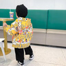 G.DUCKKIDS小黃鴨童裝男童外套春秋裝2023新款兒童夾克中小童風衣男寶寶棒球 綠色小熊夾棉加厚 80 曬單實拍圖