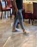 真維斯（JEANSWEST）牛仔褲子女2025夏季高腰彈力緊身修身小腳褲子女鉛筆褲淺藍(lán)色30 曬單實(shí)拍圖