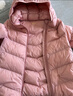 笛莎（DEESHA）童裝女童2025秋冬短款三防輕薄羽絨服外套 煙粉 140 曬單實(shí)拍圖