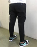 CHARLUOEL休閑褲男夏季薄款2025新款垂感小西褲子男寬松百搭潮流錐形九分褲 801黑色 2XL 曬單實(shí)拍圖