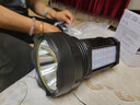 翰光398手電筒強光超氙氣手提充電式探照燈遠射王LED5000戶外釣魚裝備 398黑色外殼-白光（配側(cè)燈） 曬單實拍圖