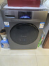 海爾（Haier）智家出品leader10公斤洗烘一體直驅變頻全自動(dòng)滾筒洗衣機一級變頻空氣洗蒸汽除菌除螨超薄洗衣機 10kg直驅變頻單洗無(wú)烘干炫彩屏+巴氏除菌 曬單實(shí)拍圖