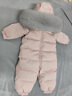 G.DUCKKIDS小黃鴨兒童羽絨服嬰兒連體衣新生兒衣服男女寶寶冬裝保暖外出抱衣 白色 66 尺碼建議0-3個(gè)月8-12斤 曬單實(shí)拍圖