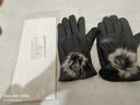 吻過(guò) 真兔毛球皮手套女冬季加絨戶(hù)外騎行保暖加厚摩托車(chē)防水防風(fēng)觸屏潮戶(hù)外騎車(chē)保暖女士手套冬 19黑色 均碼 曬單實(shí)拍圖
