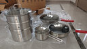 雙立人（ZWILLING）鍋具套裝不銹鋼蜂窩炒鍋平底不粘煎鍋湯鍋蒸籠奶鍋輔食鍋烹飪鍋具 蒸蒸日上 9件套 曬單實(shí)拍圖