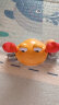 乐亲（Lechin）灯光音乐爬行电动感应自动躲避六一儿童玩具节日礼物螃蟹 橙色 实拍图