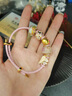LOVING黃金手鏈女足金琺瑯彩hellokitty轉(zhuǎn)運(yùn)珠手串情人節(jié)禮物送女生老婆 足金KT貓潘多拉手串 金重約0.5g/克重多退少補(bǔ) 曬單實(shí)拍圖