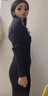 里農針織連衣裙魚尾裙女秋冬新款過膝長款白色性感針織內搭包臀毛衣裙 黑色 M（90-110斤） 曬單實拍圖
