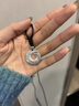 999足銀貔貅項鏈男生款平安扣吊墜馬年本命年轉運珠生日禮物男生 足銀龍紋平安扣項鏈+【證書】 曬單實拍圖