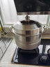 加厚304不銹鋼大容量蒸鍋三層蒸籠2層蒸饅頭蒸饃鍋大號家用蒸鍋電磁爐煤氣灶通用 36CM三層特厚【304材質(zhì)】 曬單實(shí)拍圖