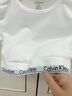 Calvin Klein內衣【摩登引力帶】女士ck無(wú)鋼圈輕運動(dòng)內搭T恤式文胸QF7213AD 100-月光白 S 推薦70A-75A 曬單實(shí)拍圖