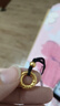 老鳳祥足金平安扣吊墜悟空金箍圈男女款編七夕情人節(jié)禮物送女朋友老婆 平安扣項鏈【輕版】約0.5g 曬單實拍圖