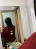 佰藍(lán)嬌 牛仔外套女2021春裝新款春季女裝春秋時(shí)尚韓版休閑小個(gè)子女士開(kāi)衫夾克短外套學(xué)生短款薄上衣 酒紅色 L 曬單實(shí)拍圖