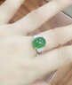 美立方 925銀情侶對戒一對活口 綠玉髓戒指女 開(kāi)口霸氣指環(huán)男 仿真鉆戒 生日禮物送女友 女款-單只 曬單實(shí)拍圖