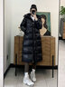 金羽杰90鵝絨明星同款冬季新款輕暖鵝絨服女長(cháng)款加厚羽絨服Y23806208 新黑格爾 M 適合130斤以下 曬單實(shí)拍圖