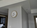 天王星（Telesonic）挂钟客厅创意钟表现代简约钟时尚立体时钟卧室石英钟圆形挂表35cm 实拍图