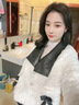 莫代爾夾克外套女2025春秋季新款女裝初高中學(xué)生氣質(zhì)寬松時尚百搭上衣 米白色 L 105-120斤 曬單實拍圖
