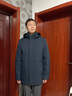 北極絨（Bejirog）中老年羽絨服男短款秋冬季外套爸爸裝脫卸內膽加絨加厚爺爺衣服 藏青色 XL (建議體重135-155斤) 曬單實(shí)拍圖