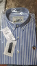 Colombass純棉條紋襯衫男長(cháng)袖修身免燙加大碼男士全棉牛津紡商務(wù)休閑襯衣 PL113藍色條紋 39/M 曬單實(shí)拍圖