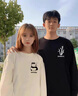 MDlila【兩件】熊貓情侶裝衛衣春秋季2025年新款網(wǎng)紅小眾男女外套裝衣服 白色男款+白色女款 薄款 L 男+女S 曬單實(shí)拍圖