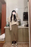 拉夏貝爾（La Chapelle）長袖針織連衣裙女裝2025春秋新款韓版中長款穿搭兩件套裝裙子冬 粉色套裝 M 曬單實拍圖
