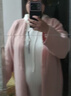 革曼孕婦連衣裙春秋新款套裝2024新款時(shí)尚洋氣時(shí)髦毛衣外套兩件套秋冬 連帽針織裙+粉色外套 XXL 曬單實(shí)拍圖