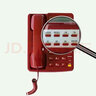 FUQIAO富橋  HCD28(3)P/TSD型HG113(2) 電話(huà)機紅色政務(wù)保密電話(huà)機座機 HCD28(3)P/TSD紅色 曬單實(shí)拍圖