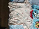 迪士尼（Disney）童装女童针织短袖T恤宝宝甜美泡泡袖上衣公主儿童半袖2024新款夏 梦幻蓝 130cm 实拍图