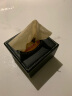 收米（ShouMi）皮革纸巾盒北欧ins酒店餐厅车载简约创意餐巾抽纸盒广告定制logo 黑色牛皮纹小号 实拍图
