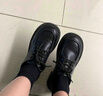 達(dá)芙妮樂福鞋女春秋小皮鞋2025新款百搭黑色松糕英倫風(fēng)厚底通勤小皮鞋女 黑色【四季款】 39 曬單實(shí)拍圖