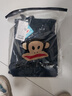 大嘴猴（paul frank）純色棉休閑褲男春秋季寬松美式工裝直筒衛(wèi)褲男裝潮流百搭高街褲子 藏藍色8022H【官方正品】 M 【建議100-120斤】 曬單實拍圖