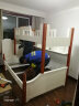 优漫佳 床儿童床上下铺床双层床高低床儿童房家具地中海实木框架子母床 (白)上下床+柜梯 1.35*1.9米 实拍图