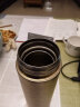 钛途（TITO TITANIUM） 纯钛保温杯99.6%钛合金户外餐具钛杯水杯茶杯咖啡杯 400mL弹跳盖-冰花暗夜金-礼盒装 实拍图