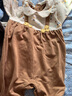 巴厘小豬（BALIPIG）女寶寶周歲禮服秋季連體衣公主風(fēng)哈衣可愛(ài)娃娃領(lǐng)秋裝 黃色碎花 100cm 曬單實(shí)拍圖