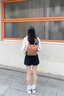簡(jiǎn)·佰格（JONBAG）真皮雙肩包大容量包包女款2025年百搭頭層牛皮背包通勤包節日禮物 棕橙色 曬單實(shí)拍圖