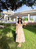 FEISIMI輕奢品牌2025夏季連衣裙女士新款女裝衣服遮肚夏天氣質(zhì)女神范裙子 圖片色 L 曬單實(shí)拍圖