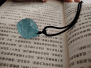 飾界情收藏級天然海藍寶男士項鏈原石吊墜隨形魔鬼藍水晶送對象生日禮物 約25克【海藍寶隨形原石】 曬單實(shí)拍圖