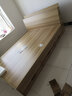 錦童 【現貨速發(fā)】床 榻榻米板式床出租房用高箱儲物床現代簡(jiǎn)約雙人床 淺胡桃色1.5米*2米 抽屜款 ( 裸床 ) 曬單實(shí)拍圖