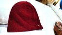 卡蒙（Kenmont）冬帽毛線(xiàn)帽子女冬天潮保暖純色簡(jiǎn)約針織帽后托堆堆帽9145 深紅色 58cm 曬單實(shí)拍圖
