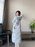 lagogo【三防】長(zhǎng)款羽絨服女拉谷谷2024年冬季新款連帽有毛領(lǐng)外套 淺藍(lán)色 S 曬單實(shí)拍圖
