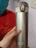 qut庫特真空高效保溫杯保暖杯450ml雙層便攜戶(hù)外學(xué)生旋蓋杯長(cháng)效304不銹鋼TTB510-45 沙灘金 粉色 曬單實(shí)拍圖